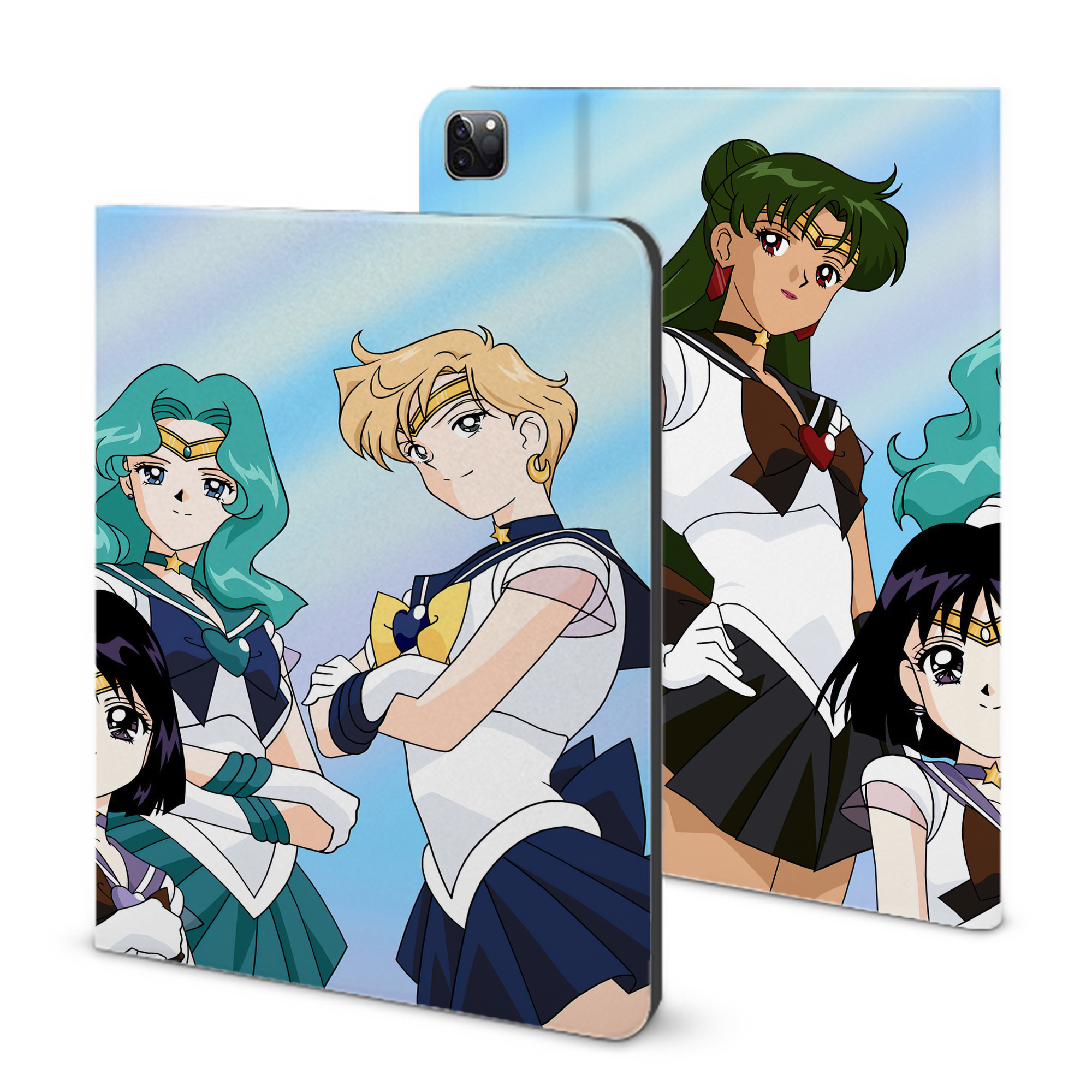 （画像用） 美少女戦士セーラームーン Sailor Moon IPad ケース ブック型 PUレザー TPU 耐衝撃 軽量 薄型 ペン収納なし 全面保護 IPad 各モデル対応
